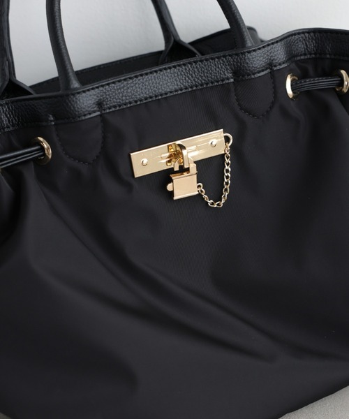 BABYLONE（バビロン）の「パイピングトート（トートバッグ・レディース・ブラウン/ブラック・フリー）」の11枚目の写真