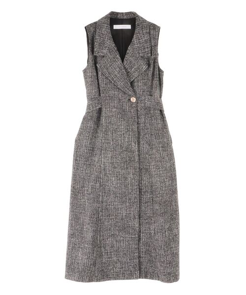 ツイードメタルボタンテーラードジャンパースカート（ワンピース