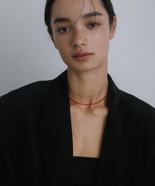 URBAN RESEARCH（アーバンリサーチ）の「decor『デコール』　Cut beads necklace（ネックレス・レディース・ブラック/レッド/ネイビー・-）」の3枚目の写真
