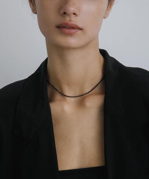 URBAN RESEARCH（アーバンリサーチ）の「decor『デコール』　Cut beads necklace（ネックレス・レディース・ブラック/レッド/ネイビー・-）」の4枚目の写真