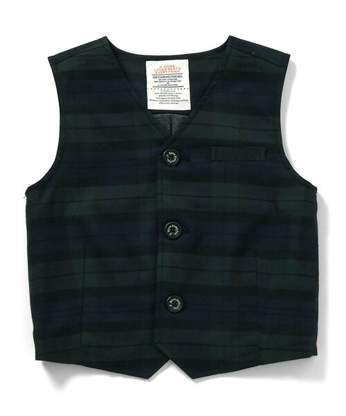 BREEZE(ブリーズ)の「【リンク】フォーマルベスト_セットアップ可能(スーツベスト・キッズ・グレー/グリーン・90/100/110/120/130)」の7枚目の写真