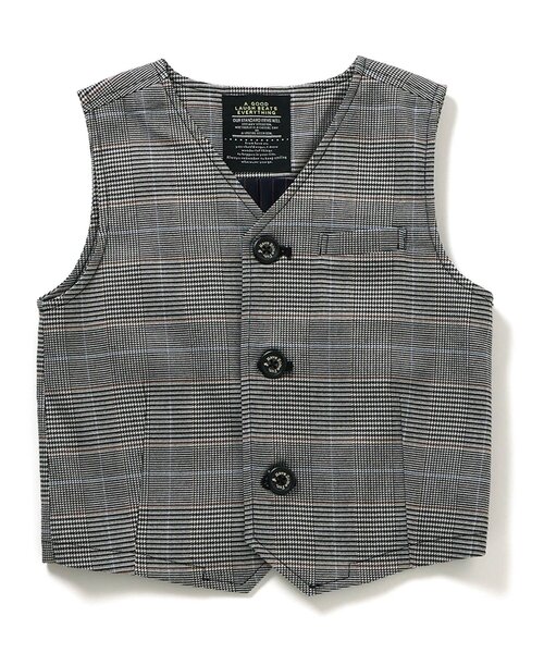 BREEZE(ブリーズ)の「【リンク】フォーマルベスト_セットアップ可能(スーツベスト・キッズ・グレー/グリーン・90/100/110/120/130)」の8枚目の写真
