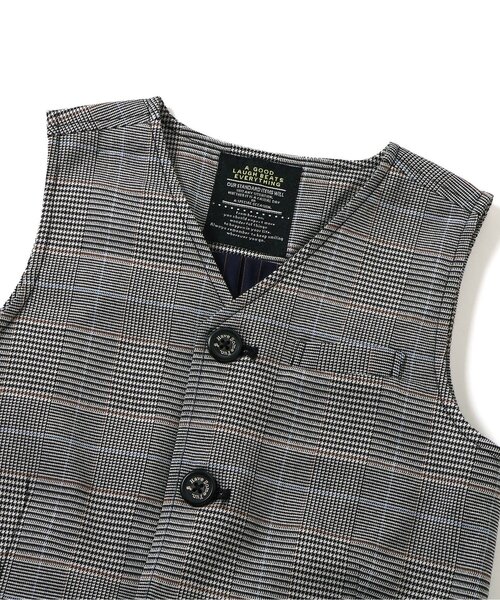 BREEZE(ブリーズ)の「【リンク】フォーマルベスト_セットアップ可能(スーツベスト・キッズ・グレー/グリーン・90/100/110/120/130)」の11枚目の写真