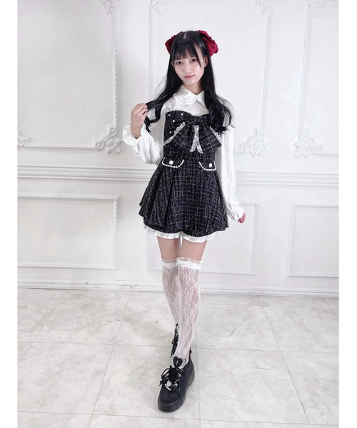 とってもドーリーなお姫様に】おリボンキラキラツイード