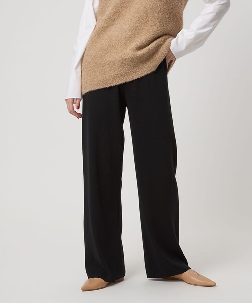 conte（コンテ）の「＜conte＞ウール ニットパンツ（その他パンツ・レディース・ブラック/ベージュ/ネイビー・36/38）」の4枚目の写真