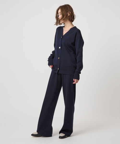 conte（コンテ）の「＜conte＞ウール ニットパンツ（その他パンツ・レディース・ブラック/ベージュ/ネイビー・36/38）」の10枚目の写真