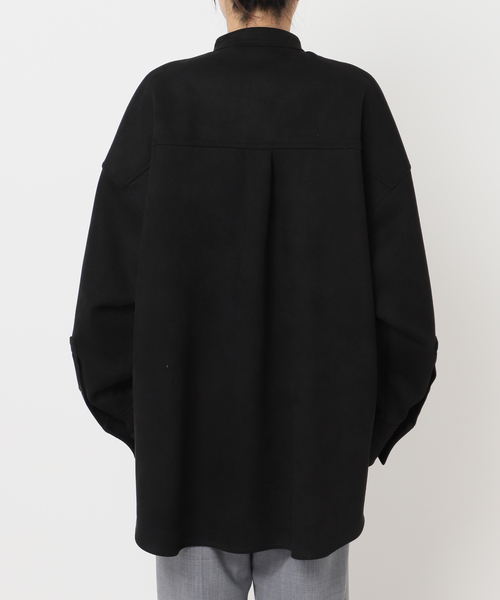 CITYSHOP（シティーショップ）の「FAUX SUEDE BAND CALLOR シャツ（シャツ/ブラウス・レディース・ブラック/ブラウン・FREE）」の12枚目の写真