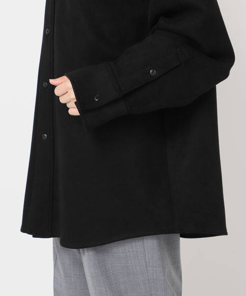 CITYSHOP（シティーショップ）の「FAUX SUEDE BAND CALLOR シャツ（シャツ/ブラウス・レディース・ブラック/ブラウン・FREE）」の15枚目の写真