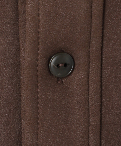 CITYSHOP（シティーショップ）の「FAUX SUEDE BAND CALLOR シャツ（シャツ/ブラウス・レディース・ブラック/ブラウン・FREE）」の20枚目の写真