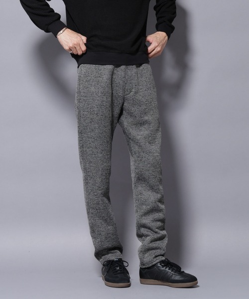 NANO universe（ナノユニバース）の「ニットフリースイージーパンツ(セットアップ可)（その他パンツ・メンズ・グレー/ブラック/ダークグレー・S/M/L/XL）」の3枚目の写真