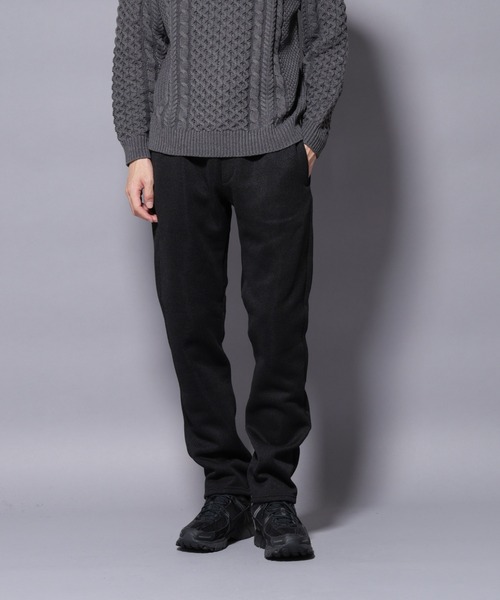 NANO universe（ナノユニバース）の「ニットフリースイージーパンツ(セットアップ可)（その他パンツ・メンズ・グレー/ブラック/ダークグレー・S/M/L/XL）」の2枚目の写真