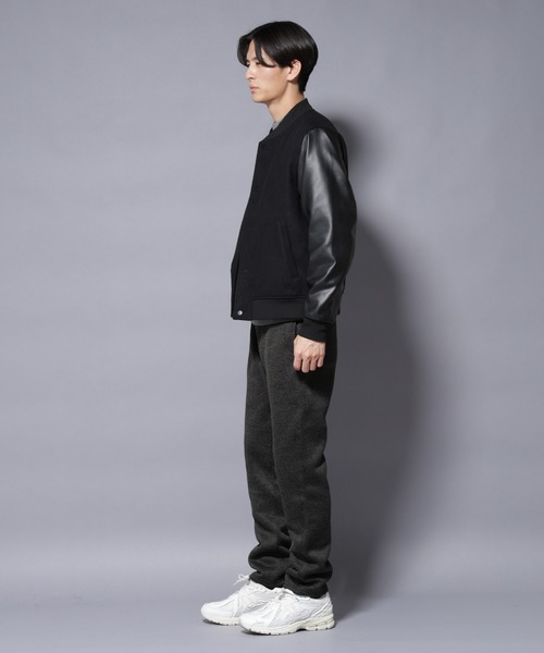 NANO universe（ナノユニバース）の「ニットフリースイージーパンツ(セットアップ可)（その他パンツ・メンズ・グレー/ブラック/ダークグレー・S/M/L/XL）」の7枚目の写真