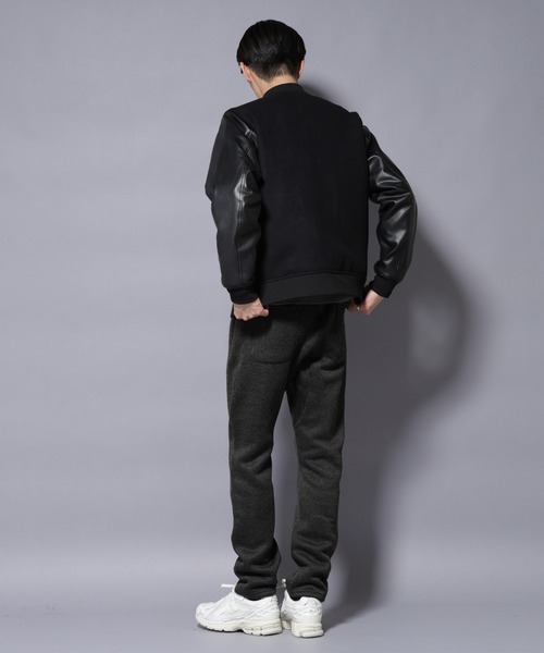 NANO universe（ナノユニバース）の「ニットフリースイージーパンツ(セットアップ可)（その他パンツ・メンズ・グレー/ブラック/ダークグレー・S/M/L/XL）」の10枚目の写真