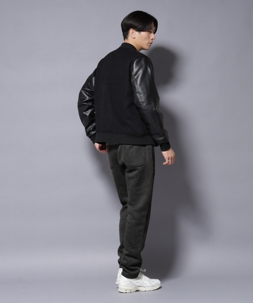 NANO universe（ナノユニバース）の「ニットフリースイージーパンツ(セットアップ可)（その他パンツ・メンズ・グレー/ブラック/ダークグレー・S/M/L/XL）」の9枚目の写真