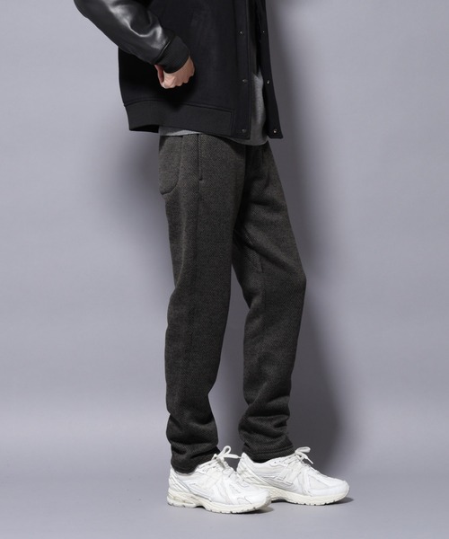 NANO universe（ナノユニバース）の「ニットフリースイージーパンツ(セットアップ可)（その他パンツ・メンズ・グレー/ブラック/ダークグレー・S/M/L/XL）」の4枚目の写真
