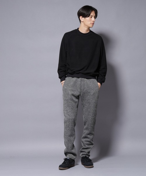 NANO universe（ナノユニバース）の「ニットフリースイージーパンツ(セットアップ可)（その他パンツ・メンズ・グレー/ブラック/ダークグレー・S/M/L/XL）」の12枚目の写真