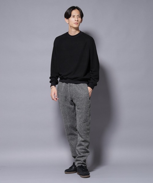 NANO universe（ナノユニバース）の「ニットフリースイージーパンツ(セットアップ可)（その他パンツ・メンズ・グレー/ブラック/ダークグレー・S/M/L/XL）」の13枚目の写真