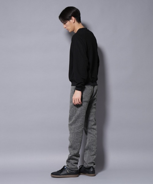 NANO universe（ナノユニバース）の「ニットフリースイージーパンツ(セットアップ可)（その他パンツ・メンズ・グレー/ブラック/ダークグレー・S/M/L/XL）」の16枚目の写真