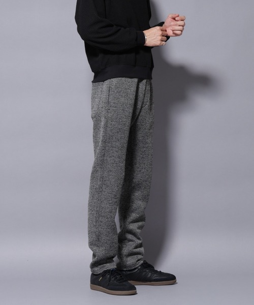 NANO universe（ナノユニバース）の「ニットフリースイージーパンツ(セットアップ可)（その他パンツ・メンズ・グレー/ブラック/ダークグレー・S/M/L/XL）」の11枚目の写真