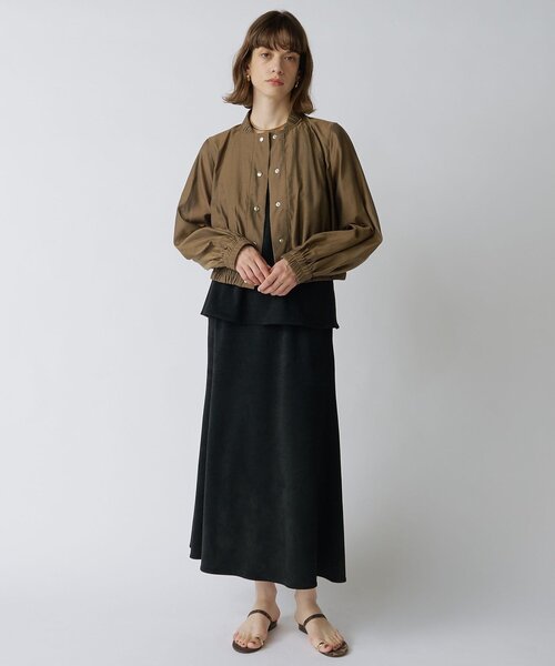 Drawing Numbers(ドローイング ナンバーズ)の「【Drawing Numbers】ナチュラルシアーブルゾン(ブルゾン・レディース・ベージュ/ブラウン・38)」の3枚目の写真