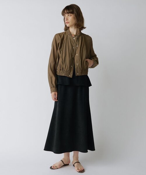 Drawing Numbers(ドローイング ナンバーズ)の「【Drawing Numbers】ナチュラルシアーブルゾン(ブルゾン・レディース・ベージュ/ブラウン・38)」の4枚目の写真