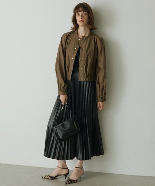 Drawing Numbers(ドローイング ナンバーズ)の「【Drawing Numbers】ナチュラルシアーブルゾン(ブルゾン・レディース・ベージュ/ブラウン・38)」の8枚目の写真