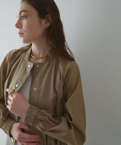 Drawing Numbers(ドローイング ナンバーズ)の「【Drawing Numbers】ナチュラルシアーブルゾン(ブルゾン・レディース・ベージュ/ブラウン・38)」の10枚目の写真