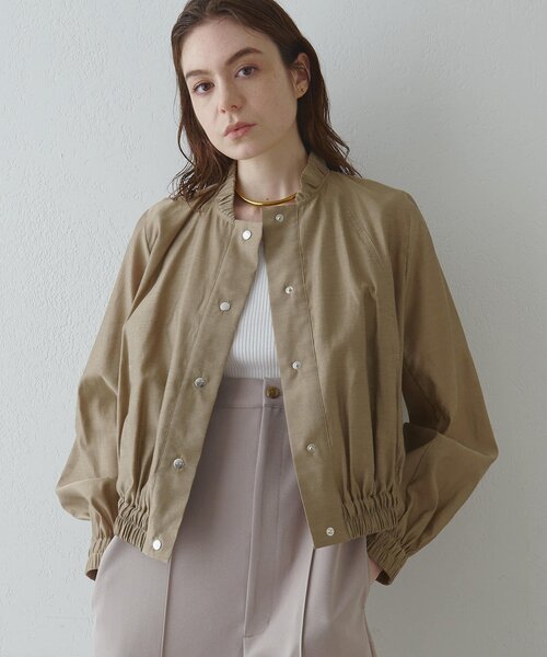 Drawing Numbers(ドローイング ナンバーズ)の「【Drawing Numbers】ナチュラルシアーブルゾン(ブルゾン・レディース・ベージュ/ブラウン・38)」の11枚目の写真