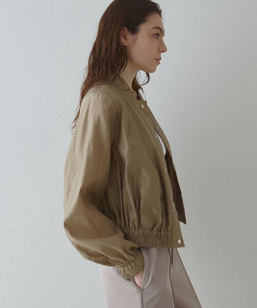 Drawing Numbers(ドローイング ナンバーズ)の「【Drawing Numbers】ナチュラルシアーブルゾン(ブルゾン・レディース・ベージュ/ブラウン・38)」の15枚目の写真