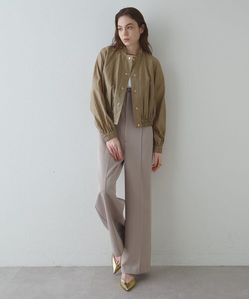 Drawing Numbers(ドローイング ナンバーズ)の「【Drawing Numbers】ナチュラルシアーブルゾン(ブルゾン・レディース・ベージュ/ブラウン・38)」の17枚目の写真