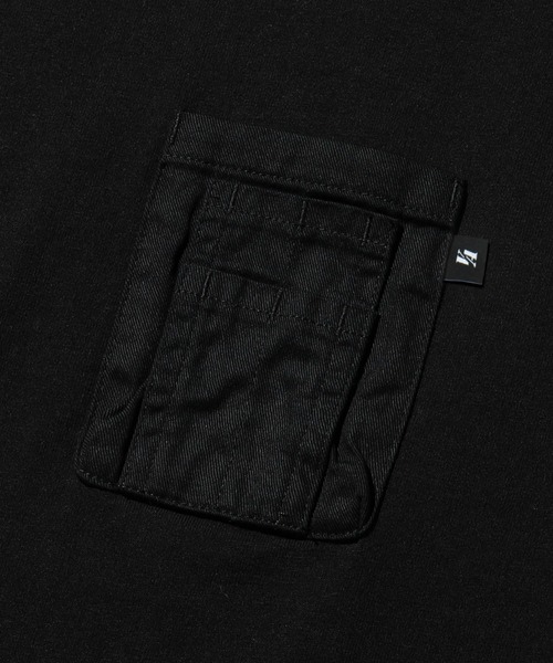 Valley Apparel(バレーアパレル)の「ユーティリティポケットTシャツ 長袖(Tシャツ/カットソー・メンズ・グリーン/ホワイト/ブラック・MEDIUM/X-LARGE/LARGE)」の7枚目の写真