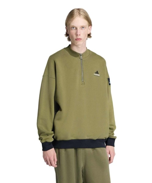 EQUIPMENT BLOCKED HALF-ZIP JX1464（スウェット）｜adidas