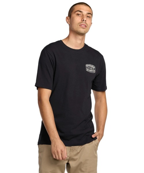VOLCOM(ボルコム)の「VOLCOM ALOHA NEVER DIES FILL SST/ボルコム半袖Tシャツ(Tシャツ/カットソー・メンズ・ブラック・SMALL/MEDIUM/LARGE/X-LARGE)」の5枚目の写真