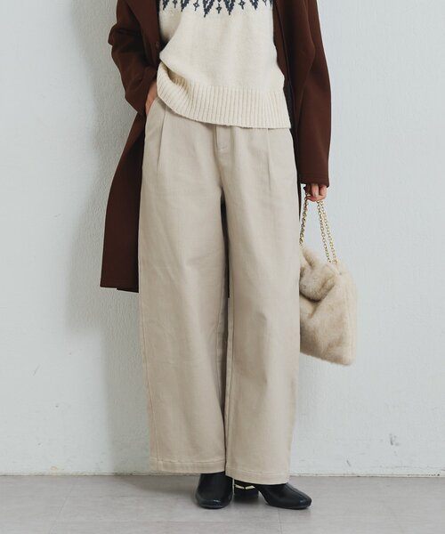 un dix cors(アンディコール)の「《デイリーに活躍◎》裏起毛デニムパンツ(デニムパンツ・レディース・ベージュ/ブラウン/チャコールグレー・FREE)」の3枚目の写真