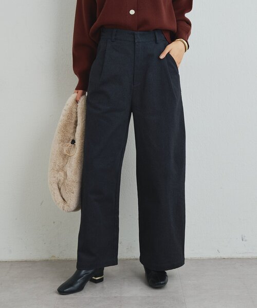 un dix cors(アンディコール)の「《デイリーに活躍◎》裏起毛デニムパンツ(デニムパンツ・レディース・ベージュ/ブラウン/チャコールグレー・FREE)」の4枚目の写真