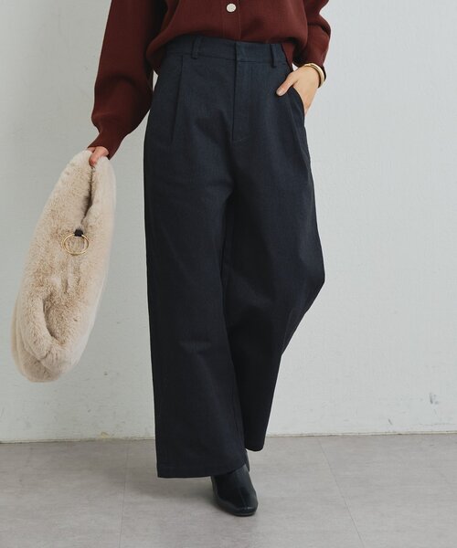 un dix cors(アンディコール)の「《デイリーに活躍◎》裏起毛デニムパンツ(デニムパンツ・レディース・ベージュ/ブラウン/チャコールグレー・FREE)」の5枚目の写真