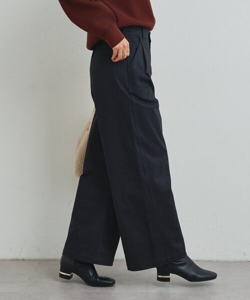 un dix cors(アンディコール)の「《デイリーに活躍◎》裏起毛デニムパンツ(デニムパンツ・レディース・ベージュ/ブラウン/チャコールグレー・FREE)」の6枚目の写真