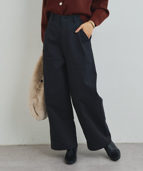 un dix cors(アンディコール)の「《デイリーに活躍◎》裏起毛デニムパンツ(デニムパンツ・レディース・ベージュ/ブラウン/チャコールグレー・FREE)」の8枚目の写真