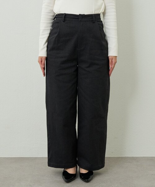 un dix cors(アンディコール)の「《デイリーに活躍◎》裏起毛デニムパンツ(デニムパンツ・レディース・ベージュ/ブラウン/チャコールグレー・FREE)」の13枚目の写真