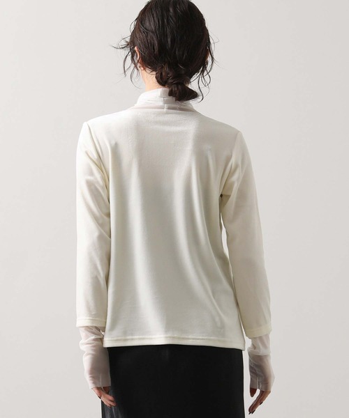 Gready Brilliant(グレディブリリアン)の「ベロア×シアータートル(Tシャツ/カットソー・レディース・アイボリー/ブラック/ブラウン/グレー・38)」の7枚目の写真