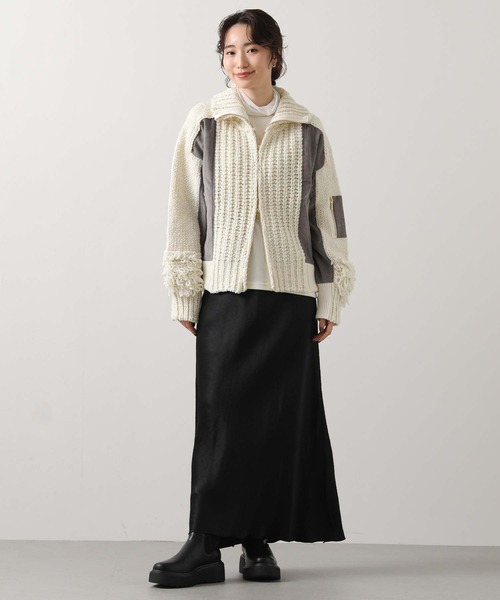 Gready Brilliant(グレディブリリアン)の「ベロア×シアータートル(Tシャツ/カットソー・レディース・アイボリー/ブラック/ブラウン/グレー・38)」の11枚目の写真