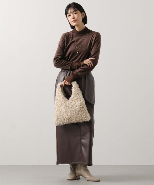 Gready Brilliant(グレディブリリアン)の「ベロア×シアータートル(Tシャツ/カットソー・レディース・アイボリー/ブラック/ブラウン/グレー・38)」の21枚目の写真