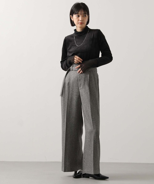 Gready Brilliant(グレディブリリアン)の「ベロア×シアータートル(Tシャツ/カットソー・レディース・アイボリー/ブラック/ブラウン/グレー・38)」の16枚目の写真