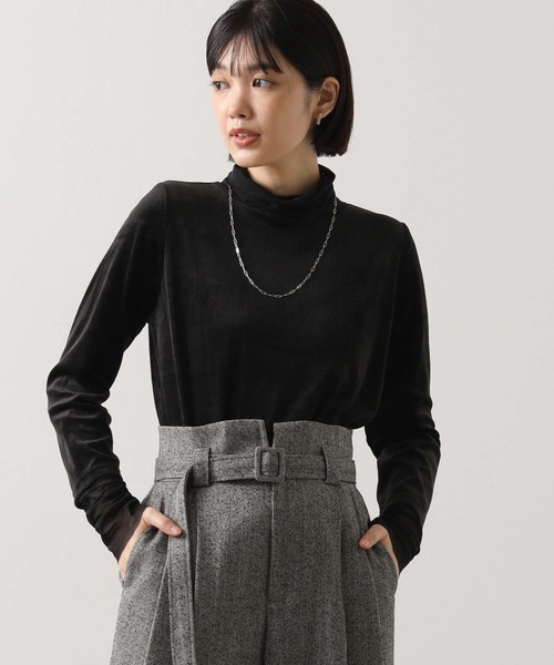 Gready Brilliant(グレディブリリアン)の「ベロア×シアータートル(Tシャツ/カットソー・レディース・アイボリー/ブラック/ブラウン/グレー・38)」の17枚目の写真