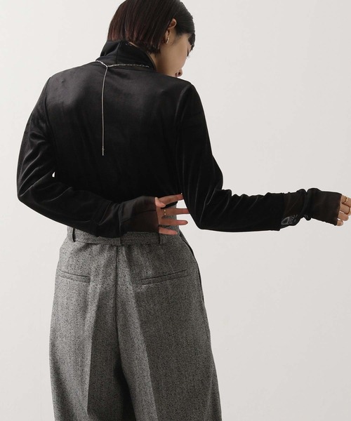 Gready Brilliant(グレディブリリアン)の「ベロア×シアータートル(Tシャツ/カットソー・レディース・アイボリー/ブラック/ブラウン/グレー・38)」の19枚目の写真