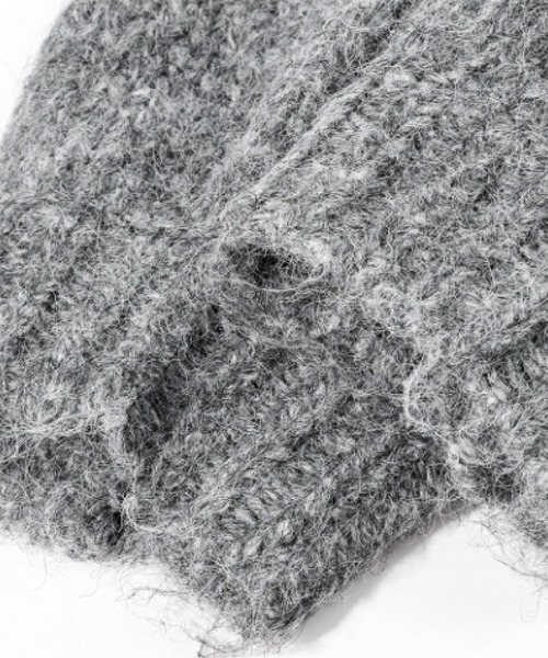LA POMME jours(ラポミ・ジュール)の「Knitting Flower Jacquard Cardigan(カーディガン/ボレロ・レディース・グレー/アイボリー・FREE)」の6枚目の写真
