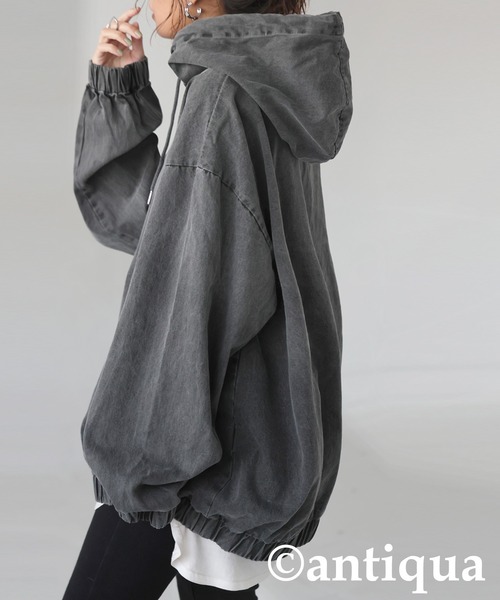 antiqua(アンティカ)の「パーカー(パーカー・レディース・チャコールグレー・ONESIZE)」の7枚目の写真