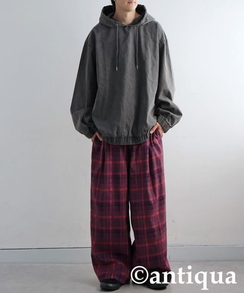antiqua(アンティカ)の「パーカー(パーカー・レディース・チャコールグレー・ONESIZE)」の20枚目の写真