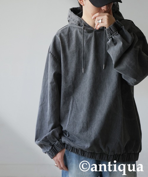 antiqua(アンティカ)の「パーカー(パーカー・レディース・チャコールグレー・ONESIZE)」の15枚目の写真