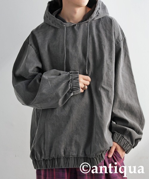 antiqua(アンティカ)の「パーカー(パーカー・レディース・チャコールグレー・ONESIZE)」の17枚目の写真